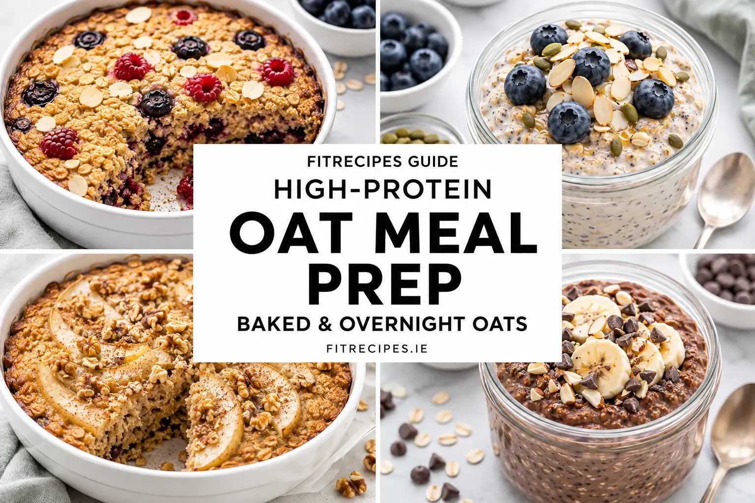 High-Protein Oat Meal Prep: Baked and Overnight Oats