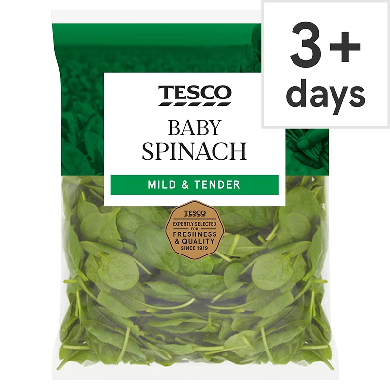 Tesco Baby Spinach 250g