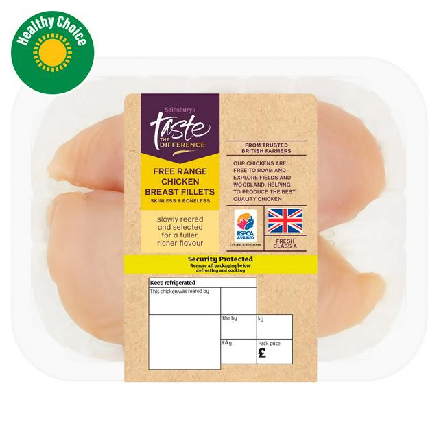 Sainsbury's 2 British Free Range Chicken Breast Fillets