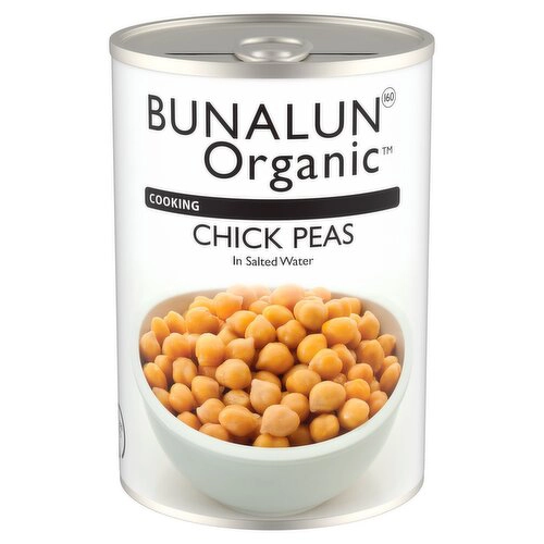 Bunalun Organic Chickpeas in Salted Water 400g