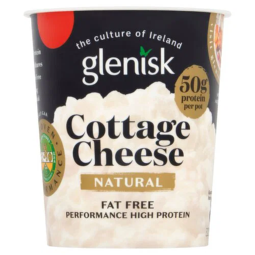 Glenisk Fat Free Natural Cottage Cheese 320g