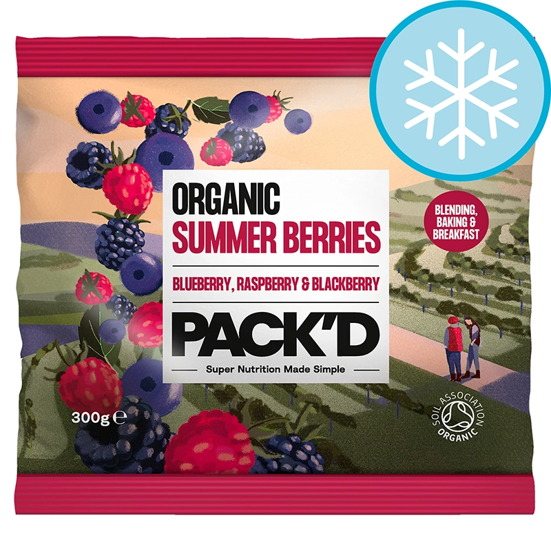 PACK’D Organic Summer Berries Blend 300g