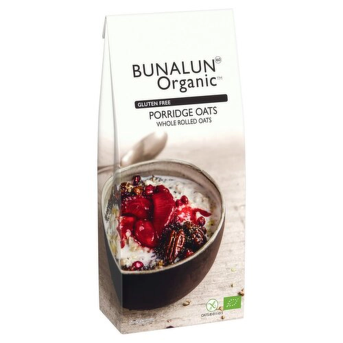Bunalun Organic Gluten Free Porridge Oats Whole Rolled Oats
