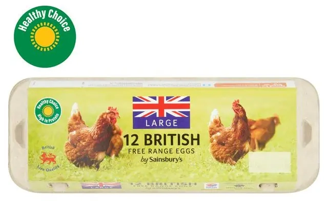 Sainsbury's British Free Range Eggs Medium x12