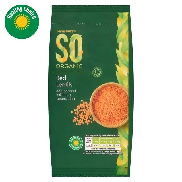 Sainsbury's Red Lentils, SO Organic 500g