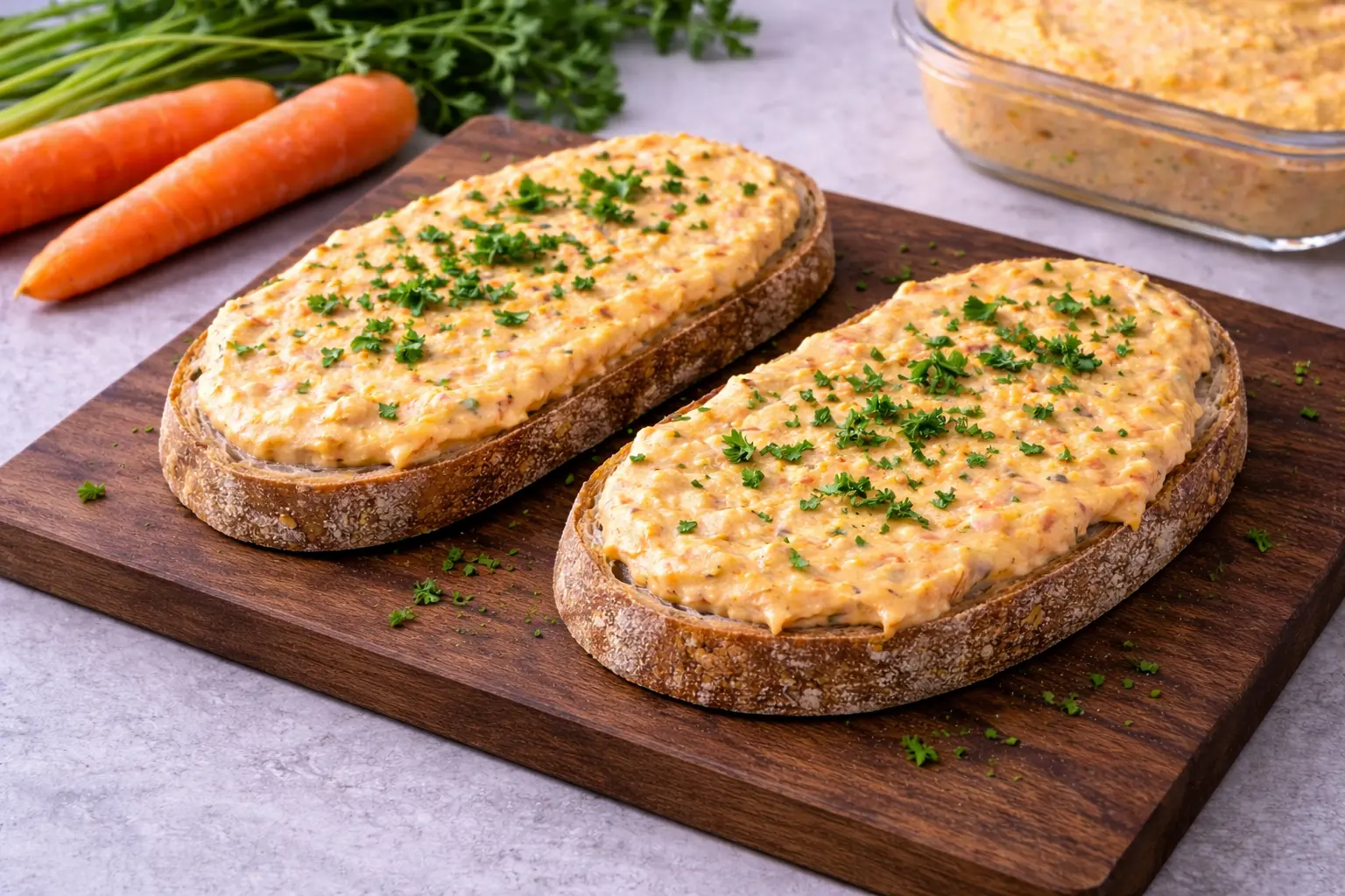 Light Carrot Spread with Curd Cheese & Yoghurt