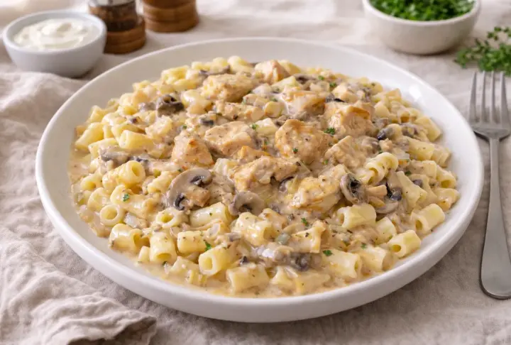 Quick & Light Chicken Stroganoff for Busy Weeknights