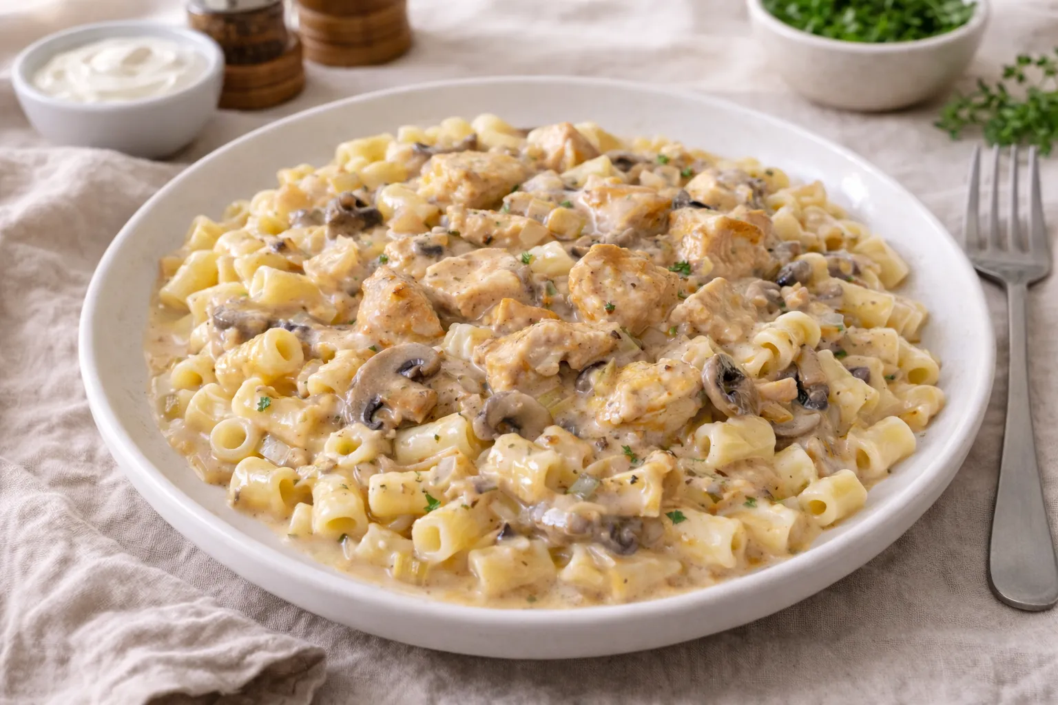 Quick & Light Chicken Stroganoff for Busy Weeknights