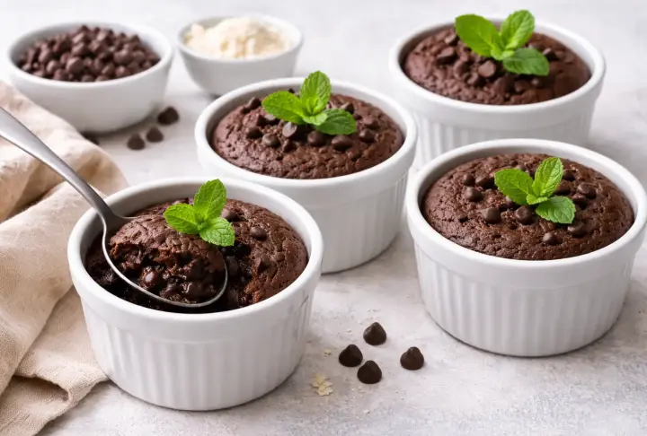 3-minute High-protein Coconut Brownies: Microwave Recipe