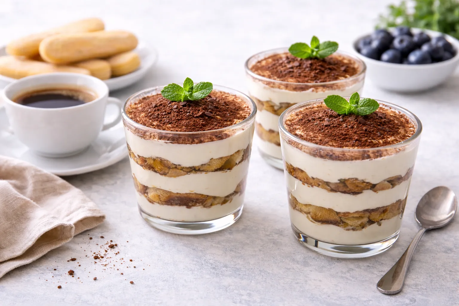 Creamy Italian-style Tiramisu Recipe: Light & Healthy Version