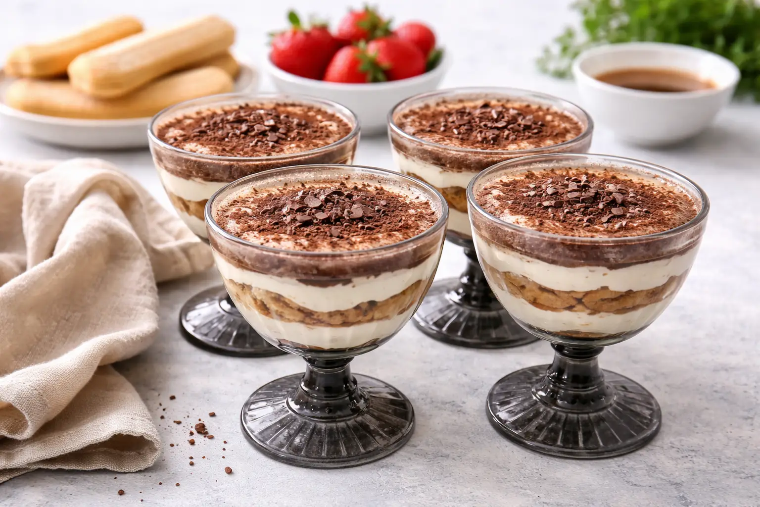 Protein-packed Vanilla Tiramisu Jars