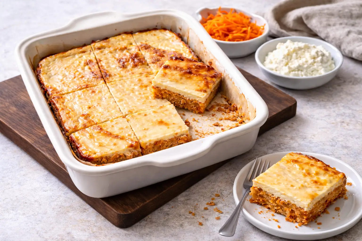 Light Carrot Cake with Ricotta & Vanilla Bean: No Added Sugar Treat