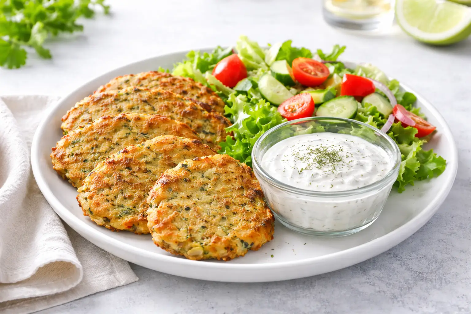 Crispy Courgette Oat Fritters: Easy Vegetarian Recipe