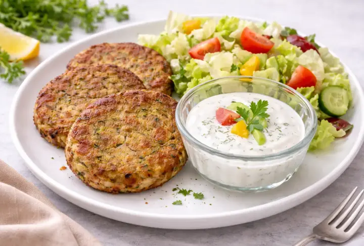Fit Courgette & Tuna Patties: High Protein, Low Fat Dinner