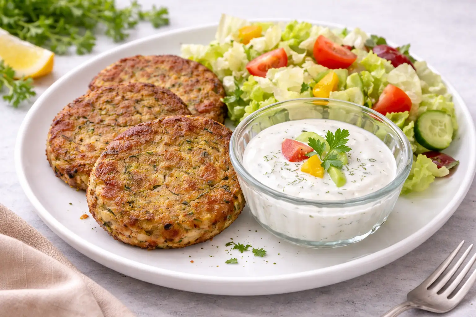 Fit Courgette & Tuna Patties: High Protein, Low Fat Dinner