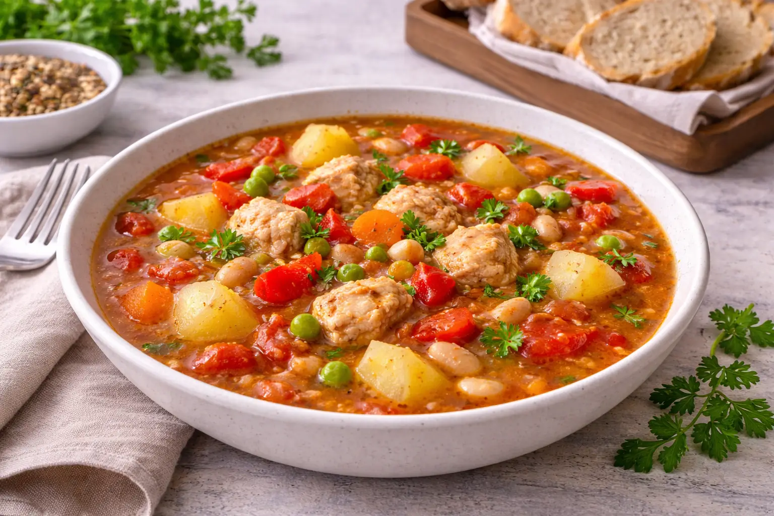 Nutritious Chicken and Bean Stew for All Seasons