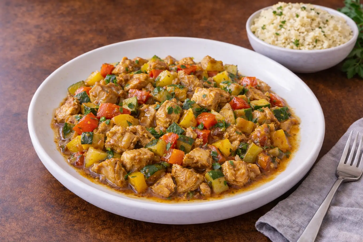 Chicken and Vegetable Couscous for Meal Prep