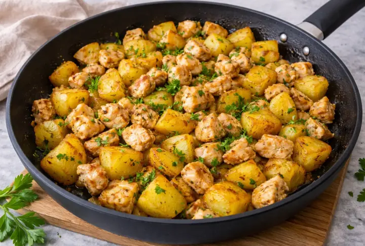 Simple & Delicious Garlic Butter Chicken with Potatoes: Healthy Weeknight Recipe