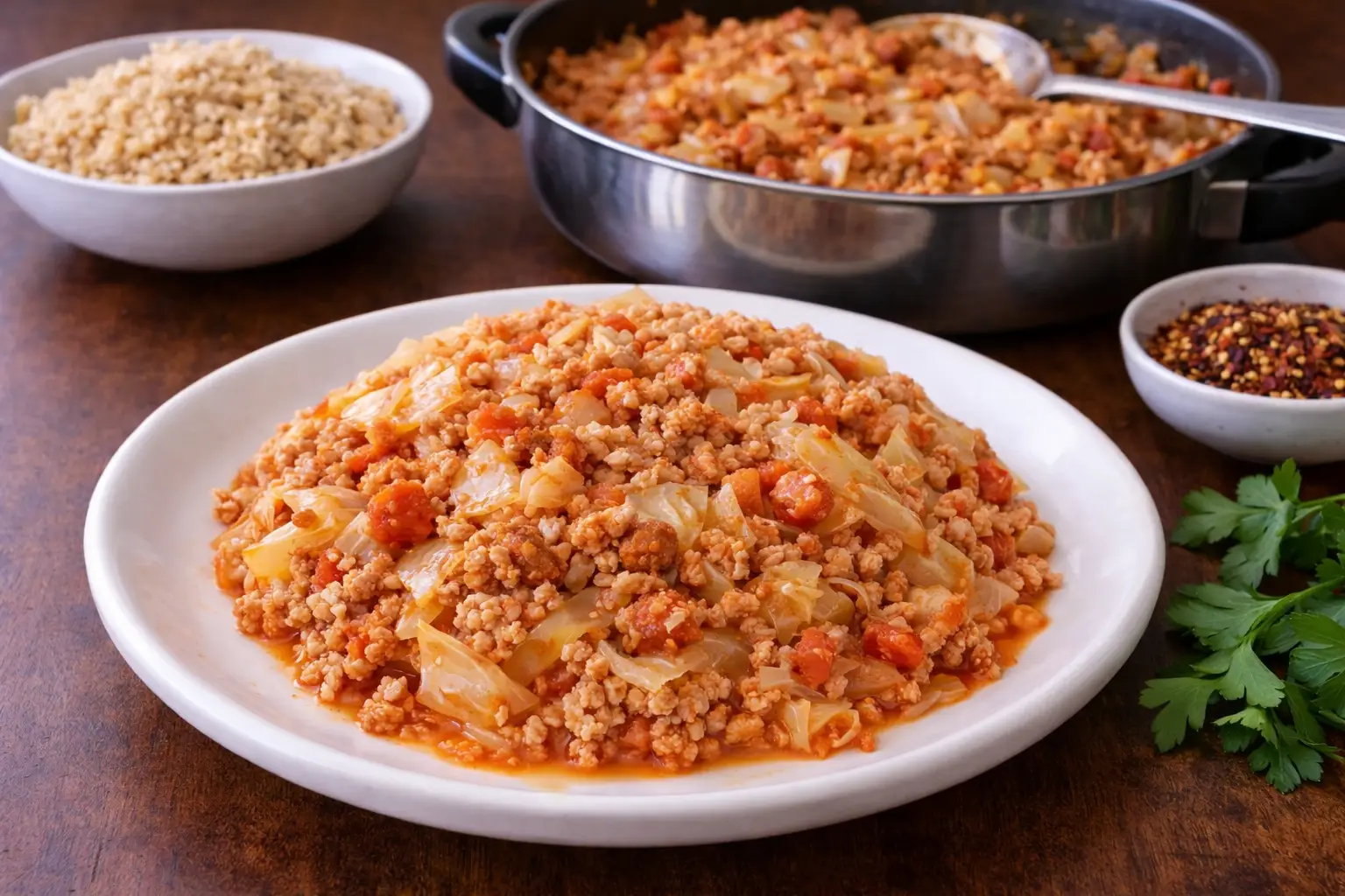 Light Tomato Turkey & Cabbage Meal