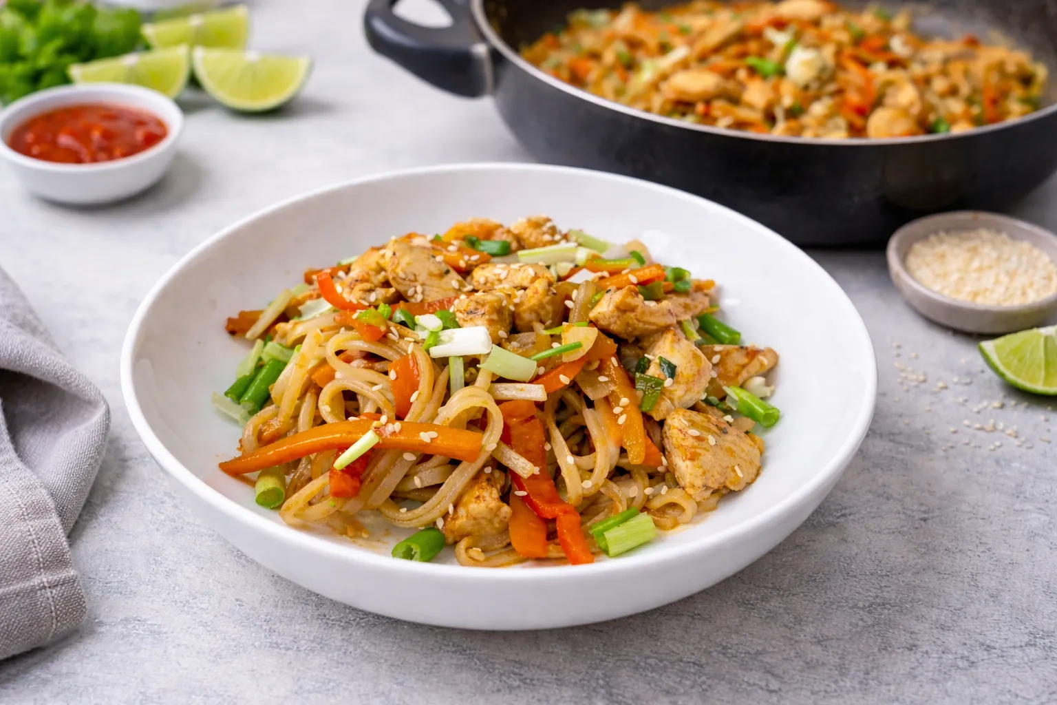 Easy Weeknight Chicken Noodle Stir Fry