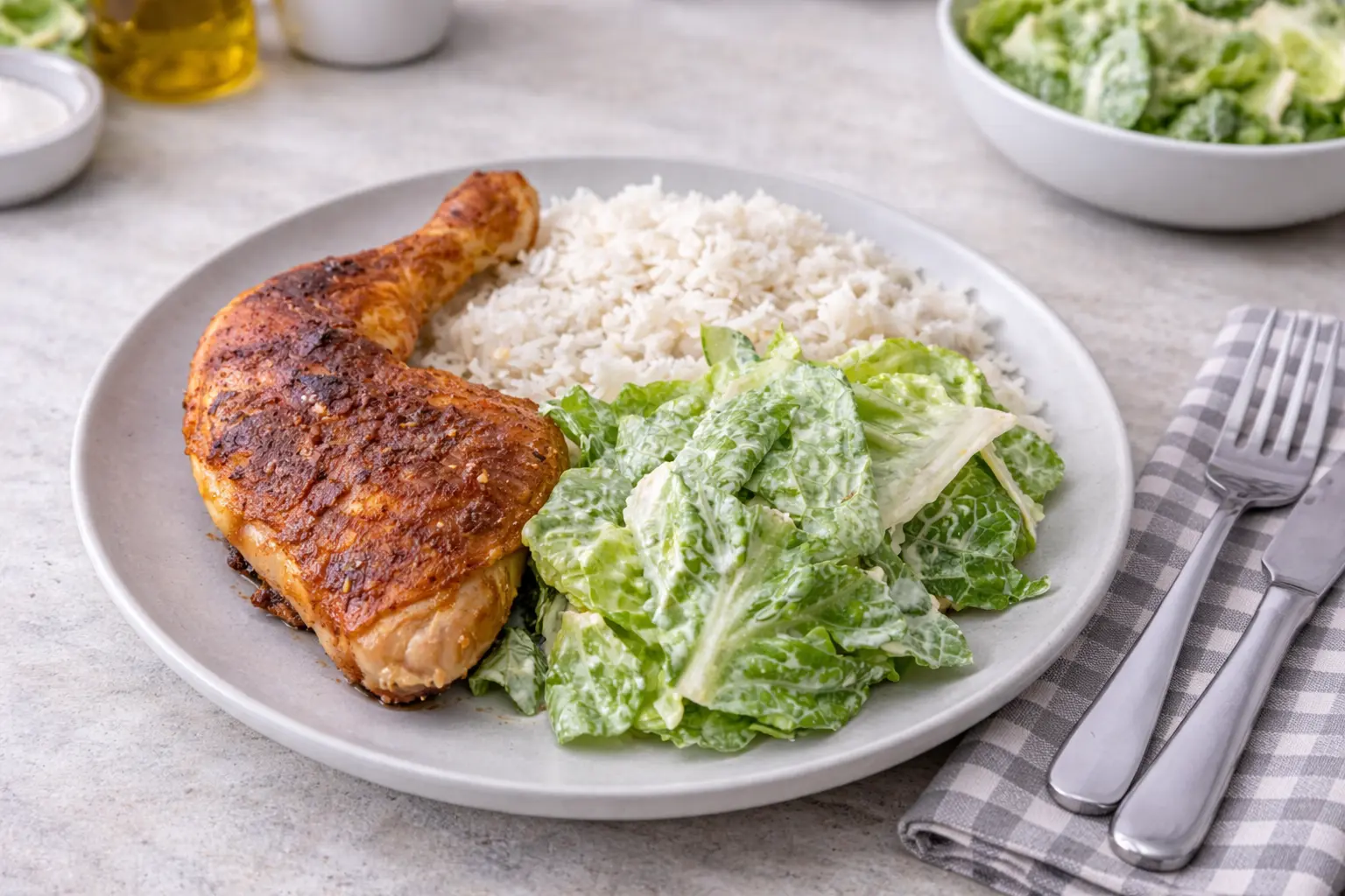 Fit Oven-baked Chicken Legs with Creamy Yogurt Marinade