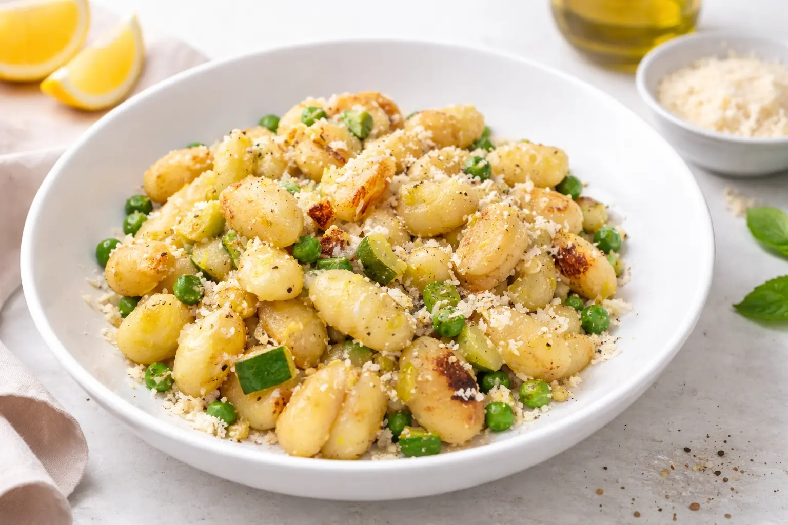 Quick One Pan Gnocchi for a Light Healthy Dinner
