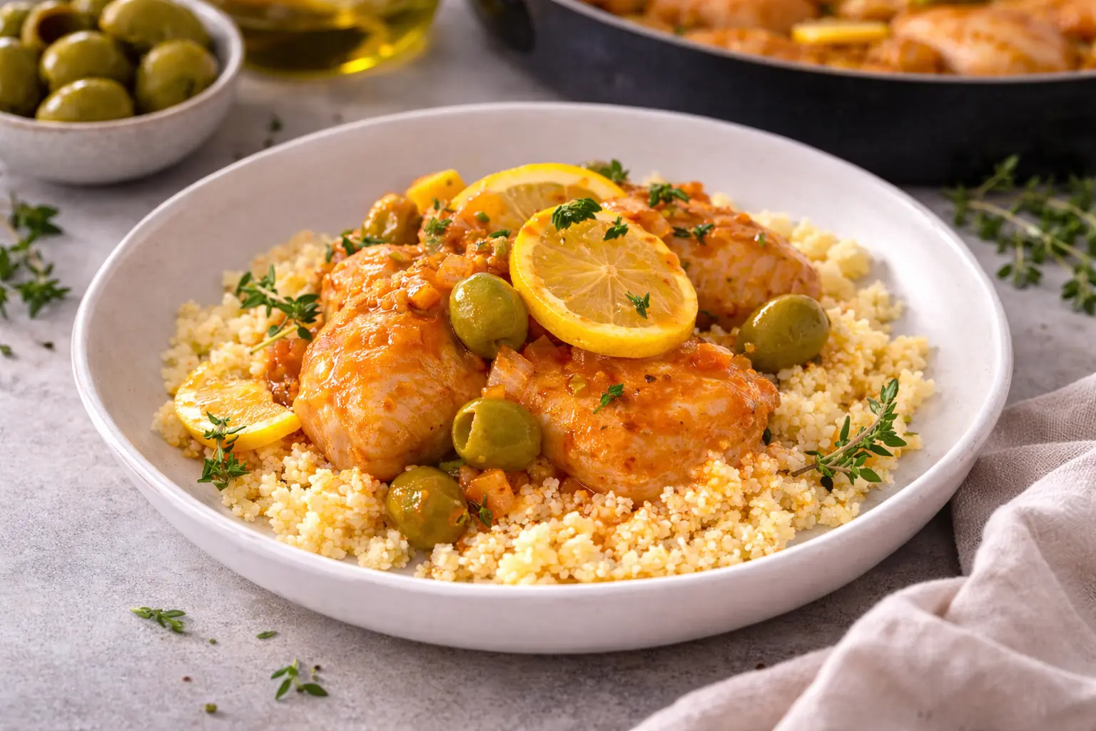 Fit Lemon Chicken Thighs with Warm Moroccan Style Spices