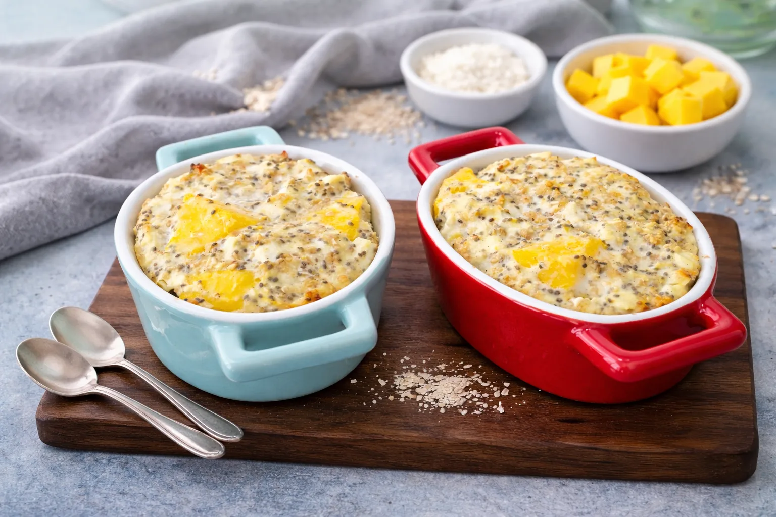 Mango Coconut Cottage Cheese Bowls for Meal Prep