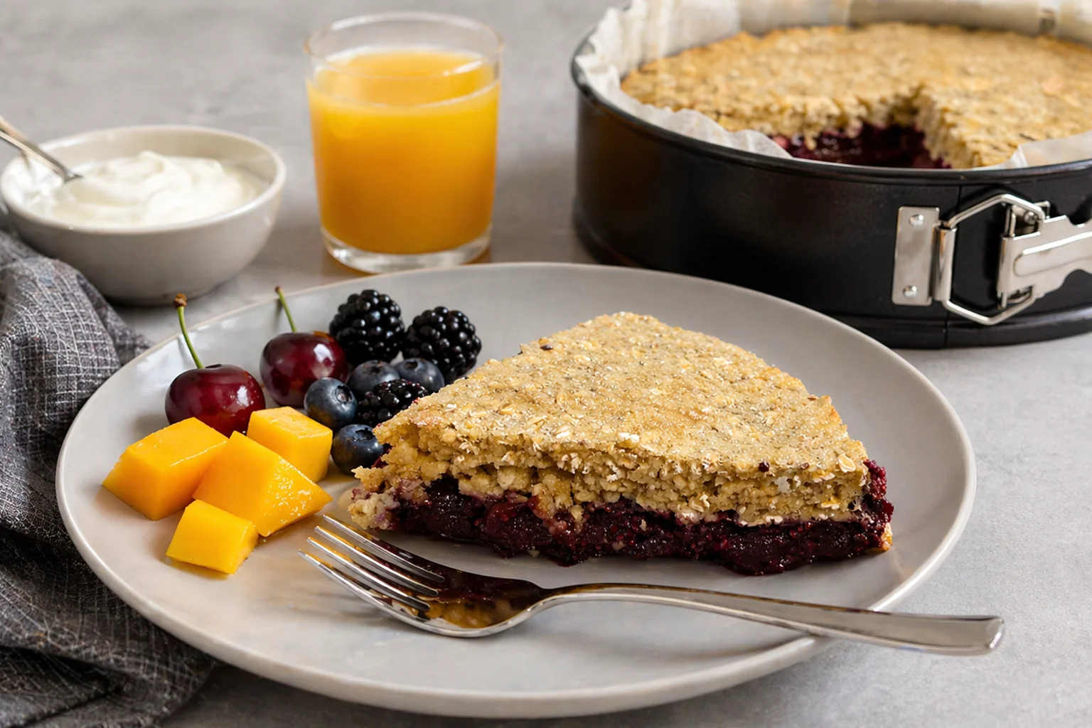 Apple and Mixed Fruit Baked Oats