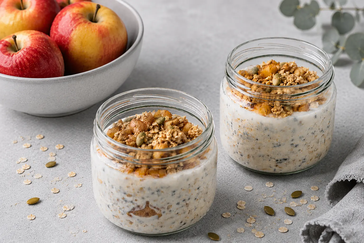 Apple Crumble Overnight Oats
