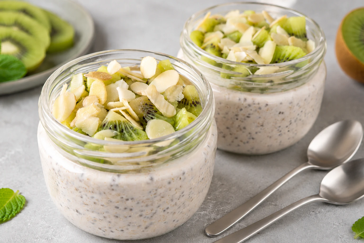 Kiwi Cheesecake Overnight Oats