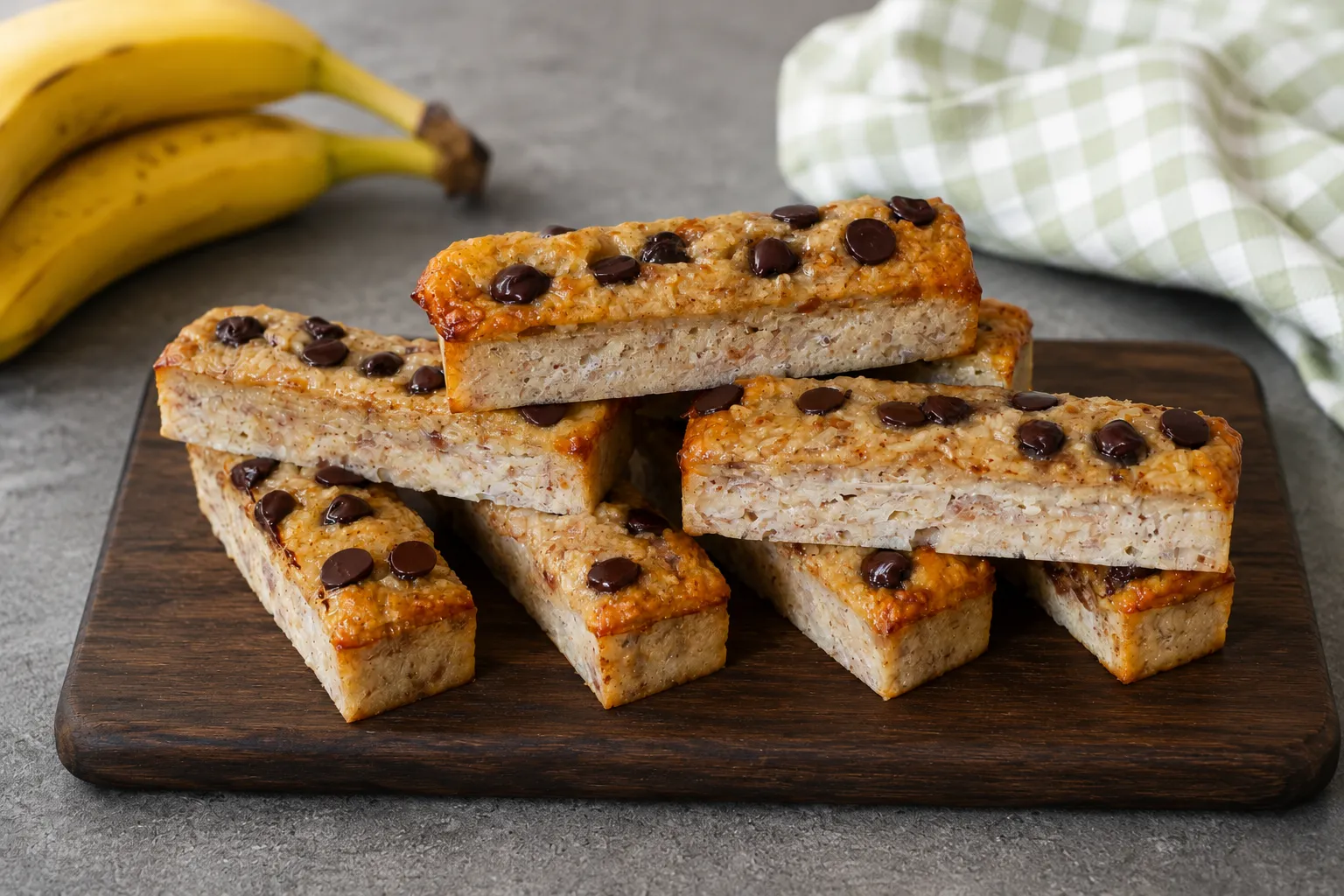 Banana Coconut Bars with Chocolate Chips