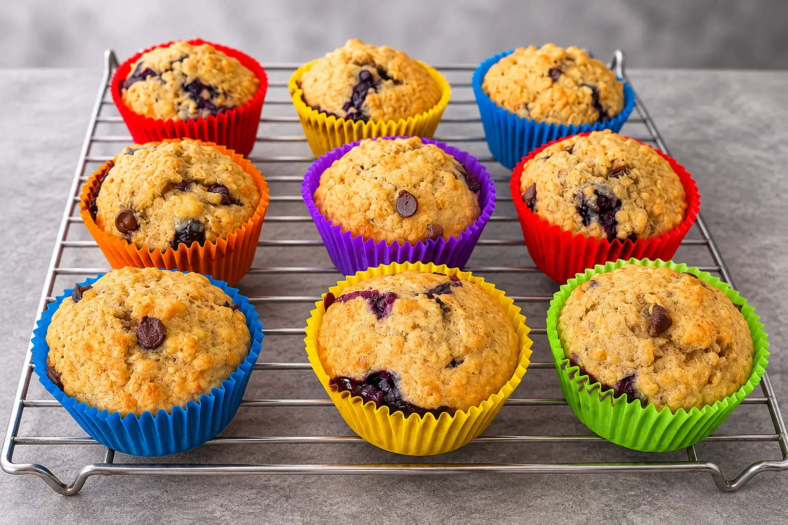 Blueberry and Dark Chocolate Muffins