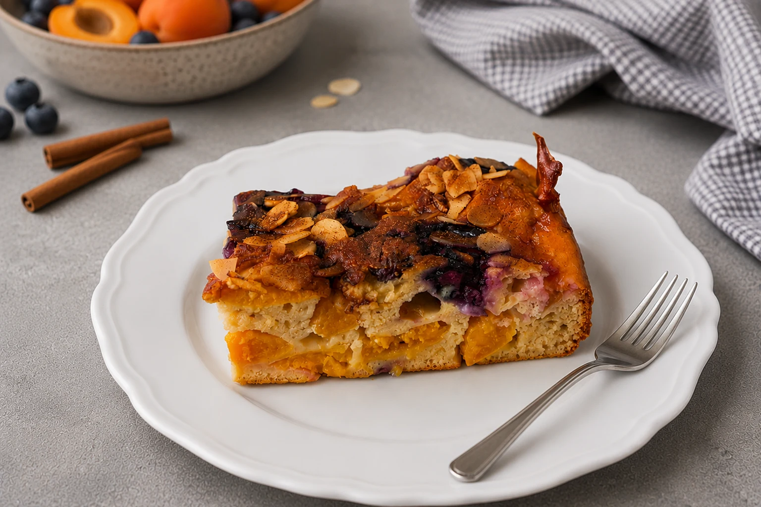 Apricot and Blueberry Cake