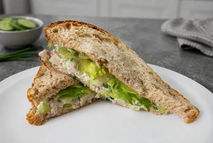 Chicken and Cottage Cheese Sandwich